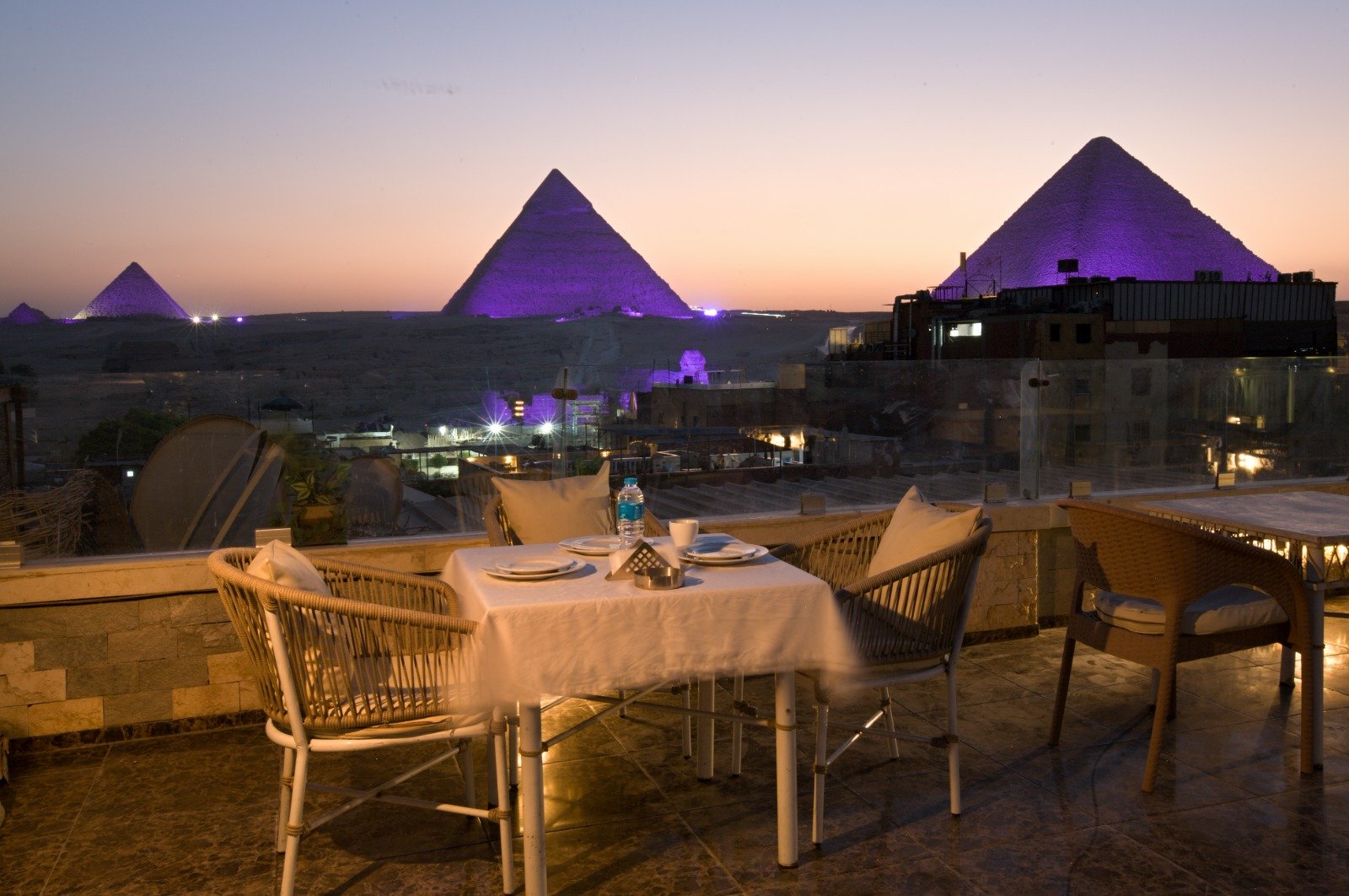 HENU Pyramids Sunset View